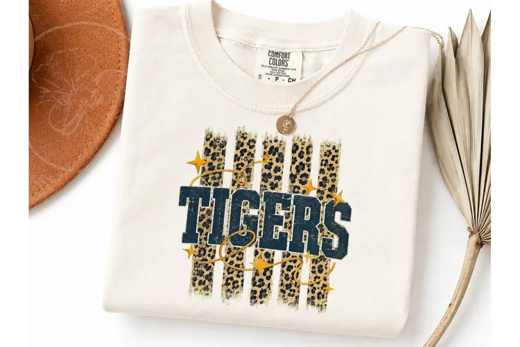 Tigers Leopard Print PNG Shirt Design