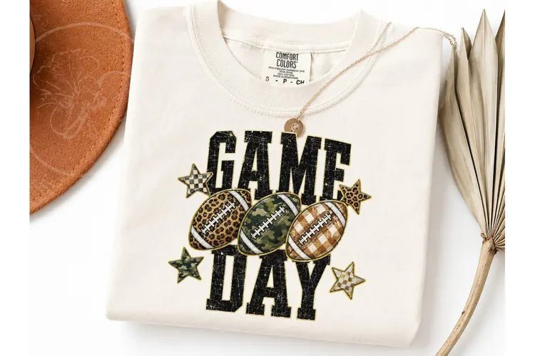 Game Day Football PNG Sublimation Tee