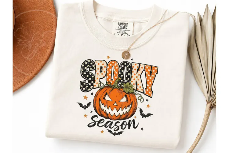 Spooky Season Pumpkin Halloween PNG Tee