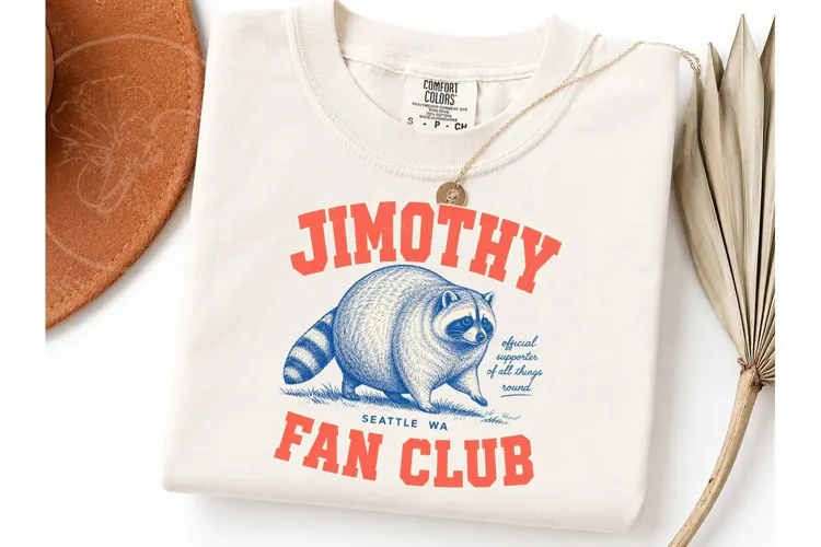 Jimothy Raccoon Fan Club PNG Tee Design
