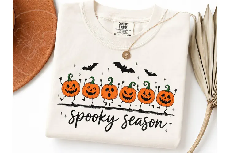 Spooky Season Dancing Pumpkins PNG Tee