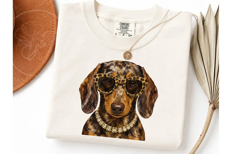 Dachshund Halloween PNG Tee Design