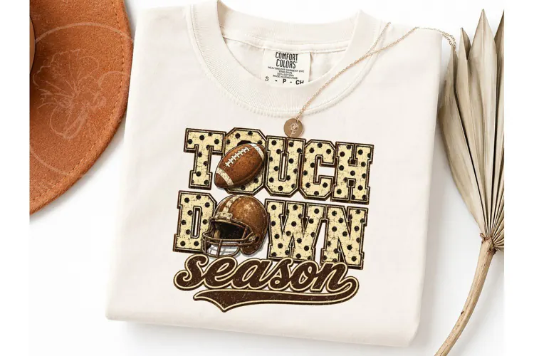 Touchdown Season Football PNG Tee