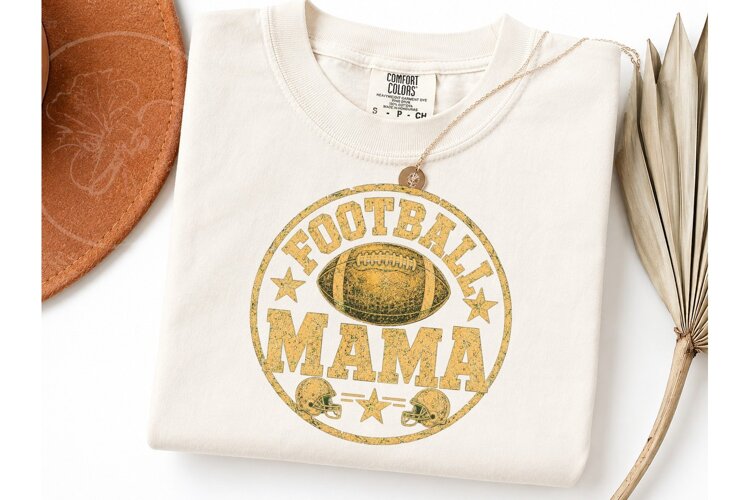 Football Mama PNG Shirt Design Fall Tee example image 1