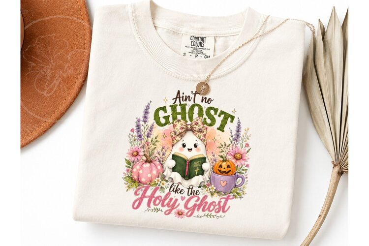 Ain't No Ghost Holy Ghost PNG Tee example image 1