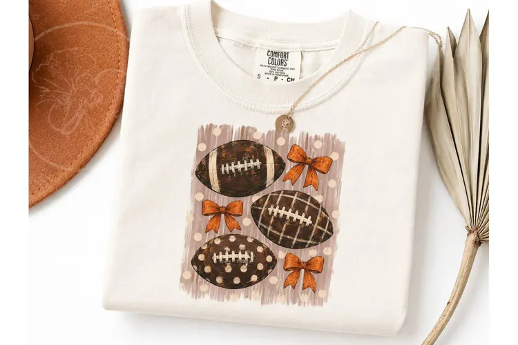 Football Bow Halloween PNG Shirt Design