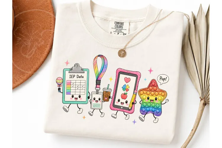 Special Ed Teacher IEP Kawaii PNG Tee