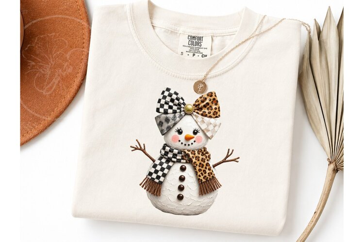 Cute Snowman Halloween PNG Sublimation T example image 1