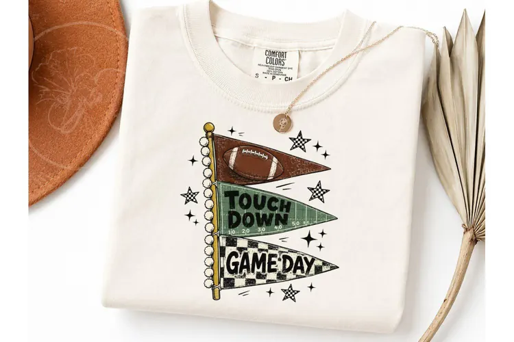 Game Day Football Pennant PNG Shirt