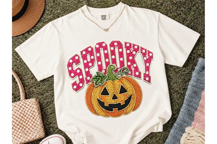Spooky Pumpkin Halloween PNG Tee Design