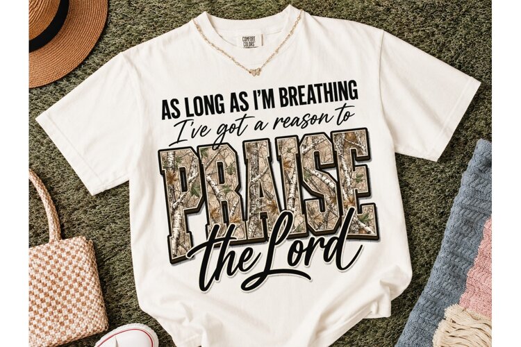 Praise The Lord Christian PNG Shirt example image 1