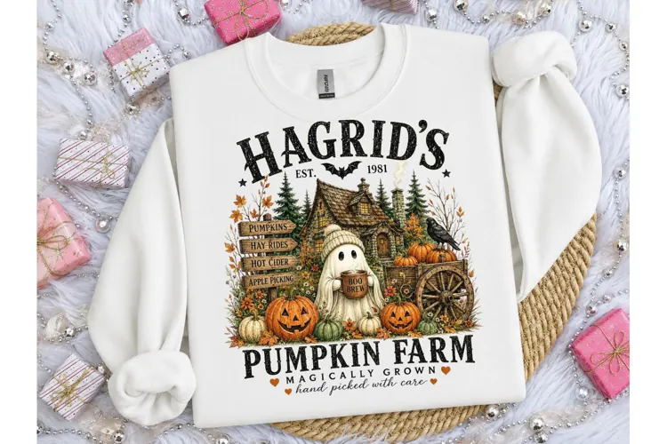 Hagrid's Pumpkin Farm Halloween PNG Tee