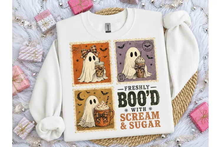 Freshly Bood Halloween Ghost PNG Tee