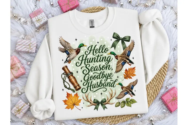Hello Hunting Season Goodbye Husband PNG