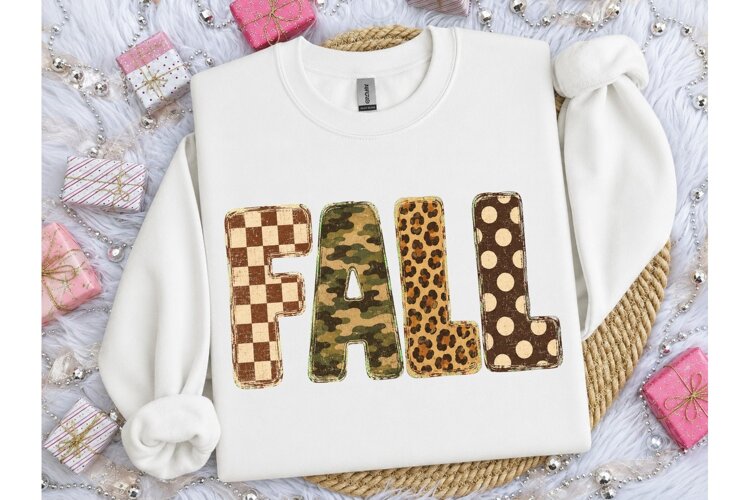 Fall Mixed Pattern PNG Sublimation Tee example image 1
