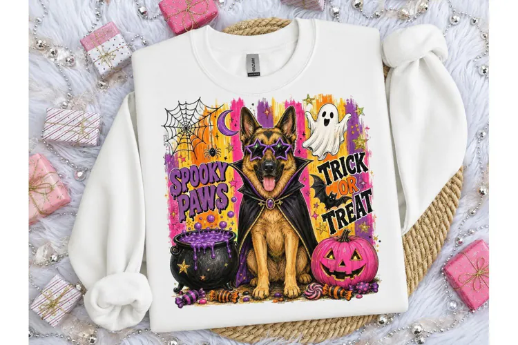 Spooky Paws German Shepherd Halloween PN