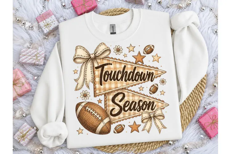 Touchdown Season Football PNG Tee Design
