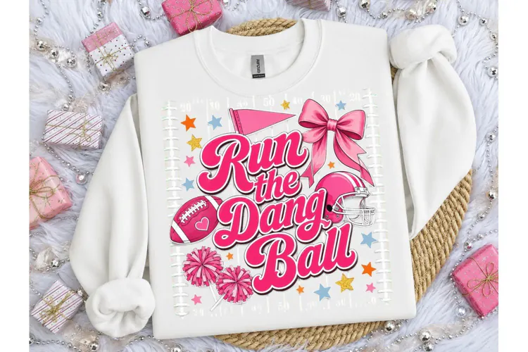 Run The Dang Ball Football PNG Tee