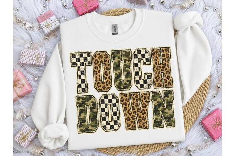 Touchdown PNG Football Sublimation Tee example image 1