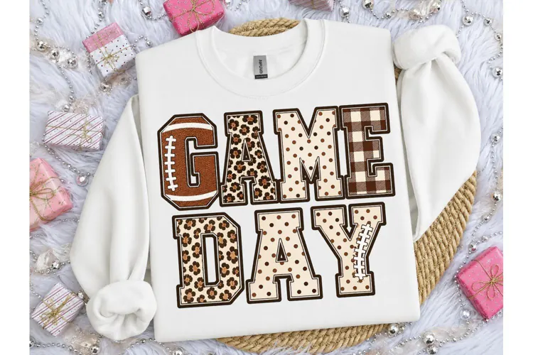 Game Day Football PNG Sublimation Design