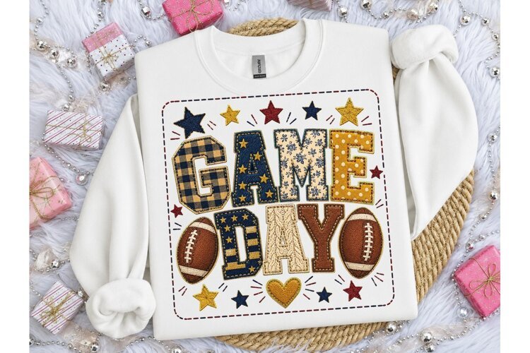 Game Day Football PNG Sublimation Tee example image 1