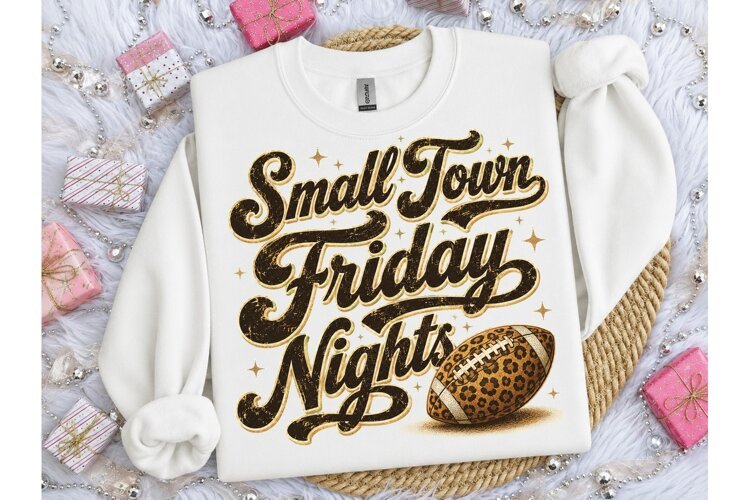 Small Town Friday Nights PNG Shirt example image 1