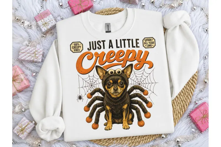 Just A Little Creepy Chihuahua PNG Tee