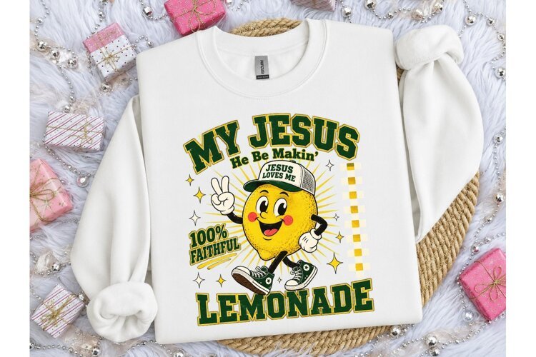 My Jesus Lemonade Lemon PNG Tee Design example image 1