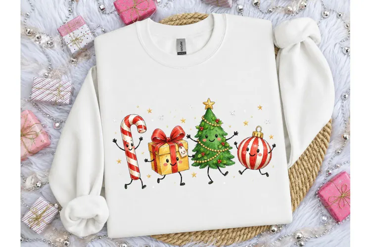 Christmas Characters Dancing PNG Shirt