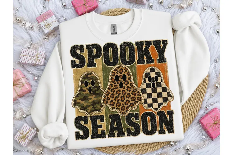 Spooky Season Ghost PNG Sublimation Tee
