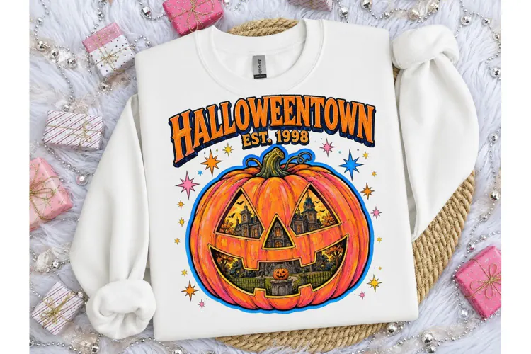 Halloweentown Est 1998 Pumpkin PNG Tee