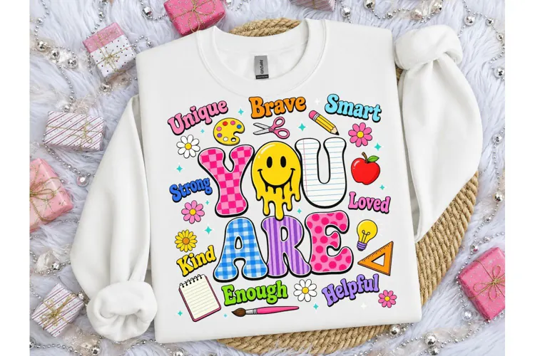 You Are Enough Teacher PNG Sublimation T
