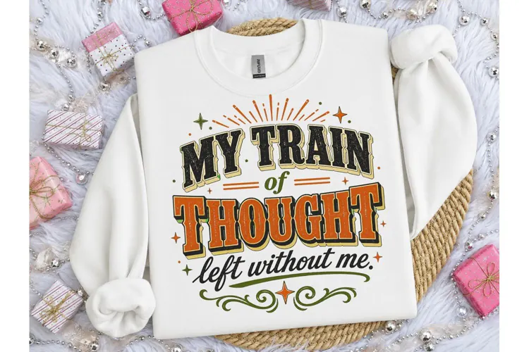 My Train of Thought Funny PNG Tee