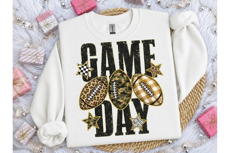 Game Day Football PNG Sublimation Design example image 1