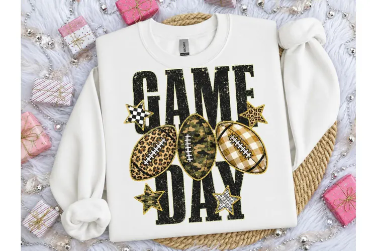 Game Day Football PNG Sublimation Design