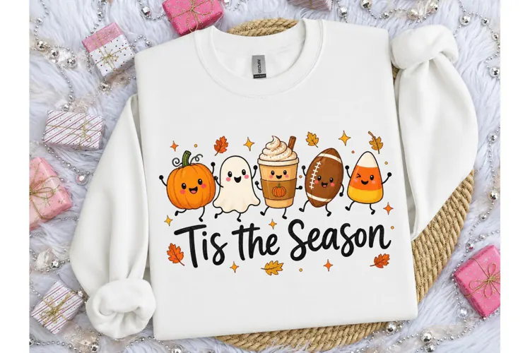Tis The Season Fall Halloween PNG Shirt-Tis The Season Fall
