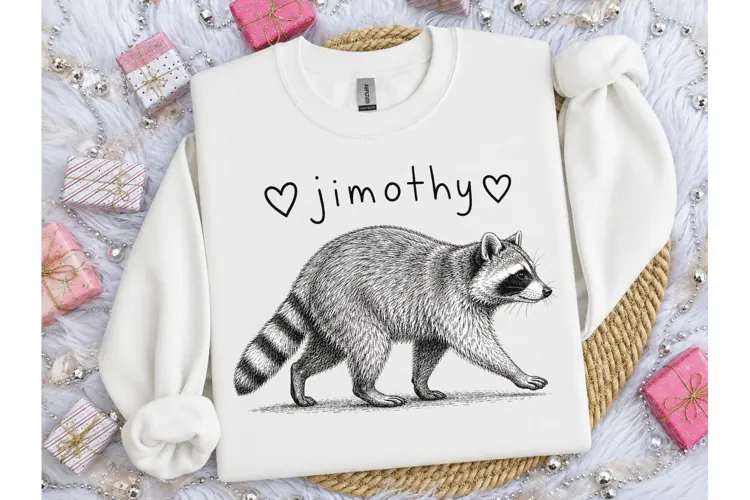 Raccoon Wildlife PNG Shirt Design