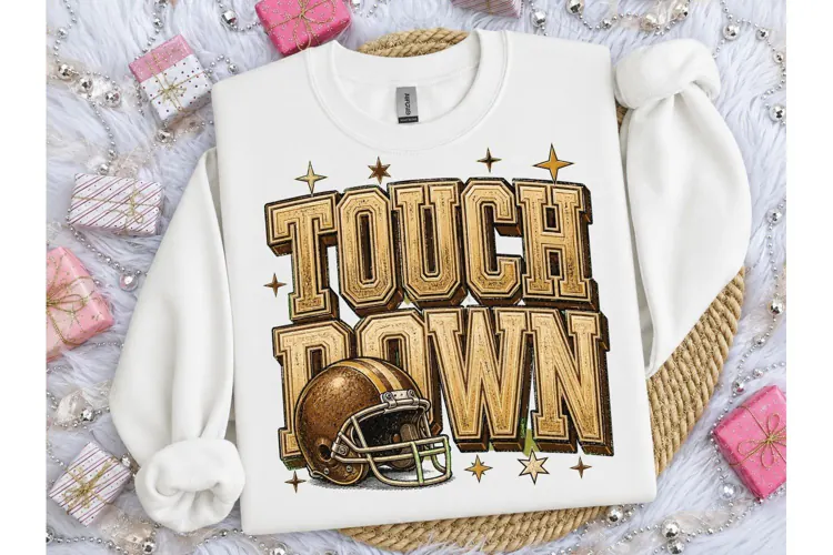 Touchdown Football Vintage PNG Shirt