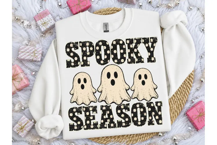 Spooky Season Ghost Halloween PNG Tee