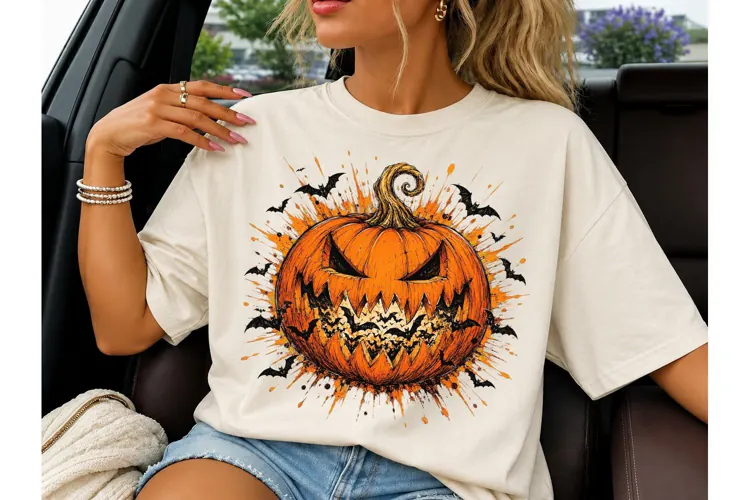 Evil Jack-O-Lantern Halloween PNG Tee
