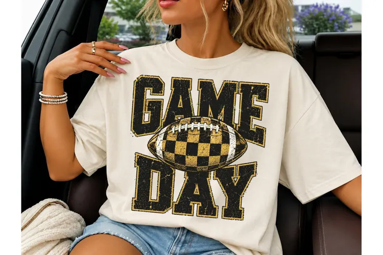 Game Day Football PNG Sublimation Tee