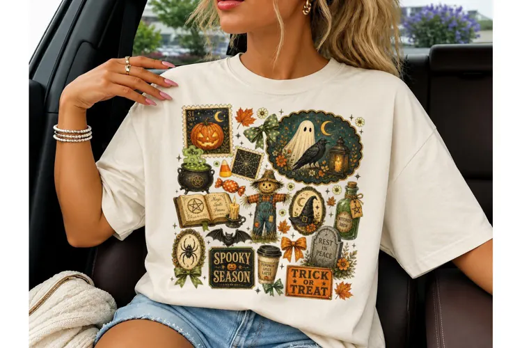 Spooky Season Halloween PNG Shirt Design