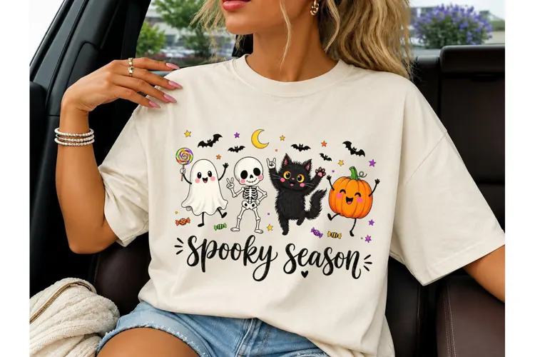 Spooky Season Halloween PNG Shirt Design