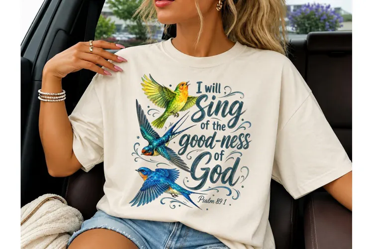 I Will Sing Goodness of God PNG Tee