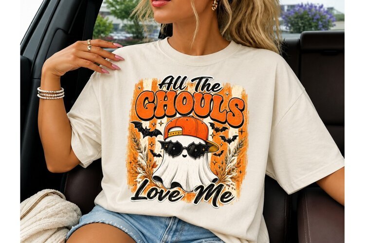 All The Ghouls Love Me Halloween PNG example image 1
