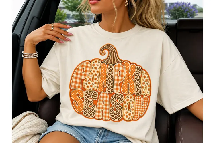 Pumpkin Season Fall PNG Sublimation Tee