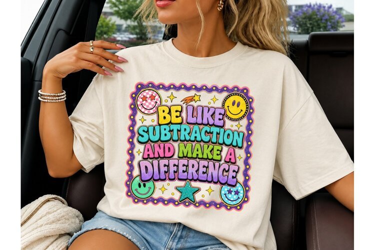 Be Like Subtraction Make Difference PNG example image 1