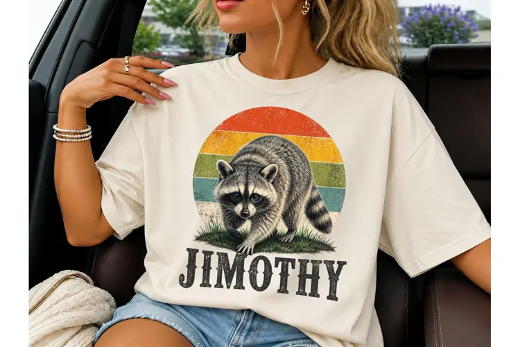 Jimothy Raccoon Retro Vintage PNG Shirt