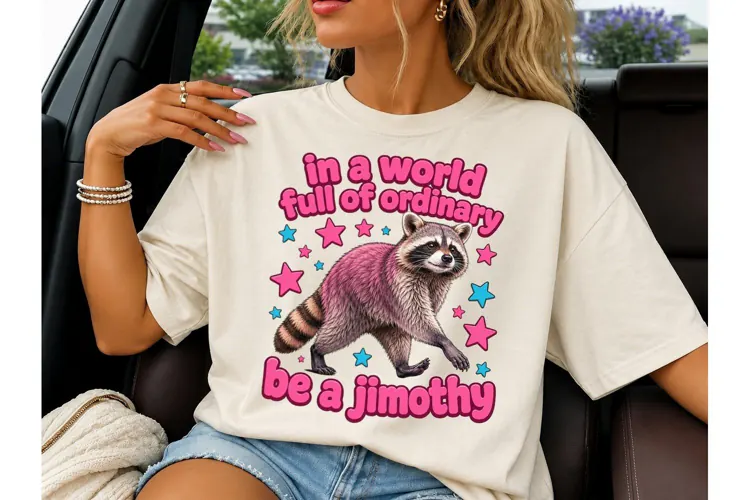 Be A Jimothy Raccoon Funny PNG Tee