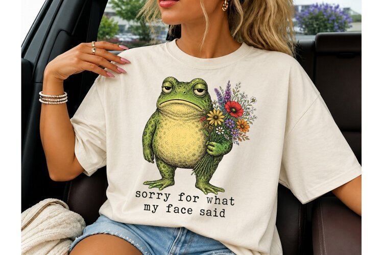 Sorry For What My Face Said Frog PNG example image 1